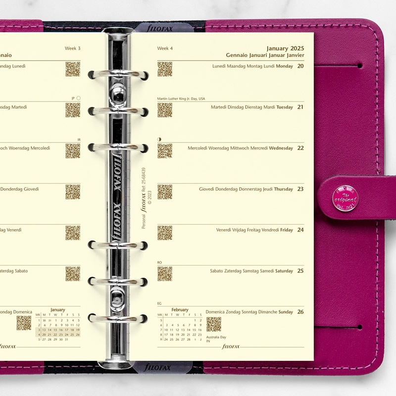 FILOFAX 2025ǯ �����ƥ��Ģ��ե��� �Х��֥� ������2���֡ʥ��åȥ󥯥꡼��� 25-68439 �ե������ե��å���