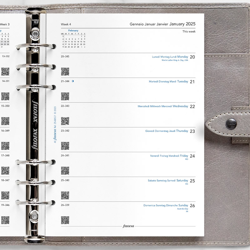 FILOFAX 2025ǯ ƥĢե A5 2 25-68517 եեå