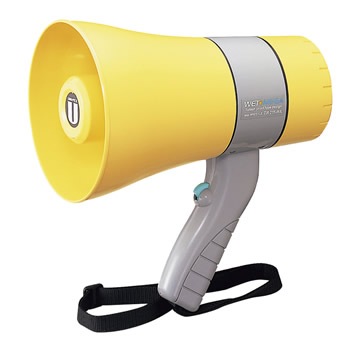 ６Ｗ防滴メガホン（ホイッスル付）　ユニペックス　TR-215WA
