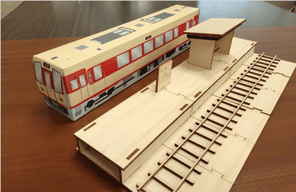 組立キット洲原駅 （1/50スケール） | 鉄 道 模 型 | 長良川鉄道