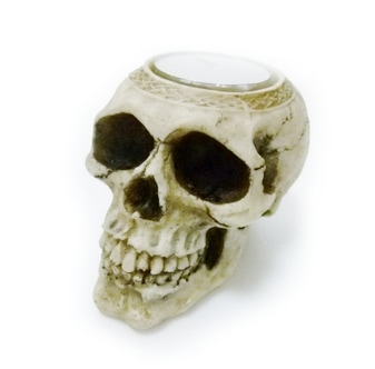 スカルキャンドルホルダーSK026