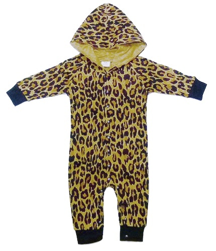 フード付きロンパース【レオパード】