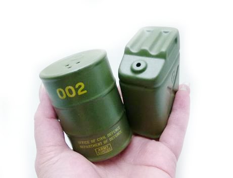 ドラム缶&ジェリ缶 塩胡椒入れセット