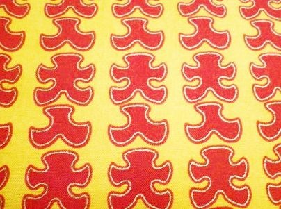 和柄バンダナ【大入り×黄】