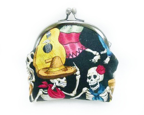 がま口小銭入れ【fiesta de los muertos】