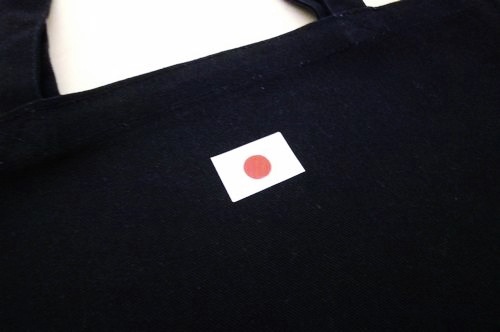 キャンバストートM紺【旭日旗 I LOVE JAPAN】