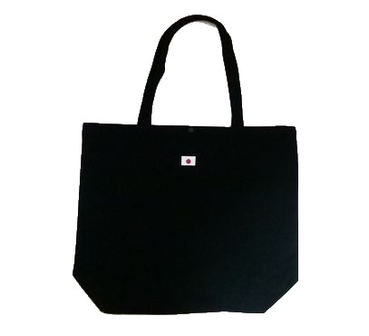 キャンバストートL黒【旭日旗 】