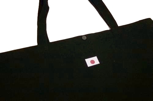 キャンバストートL黒【旭日旗 】