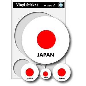 JAPAN丸ステッカー4枚セット