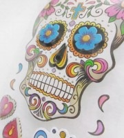 Day of the Dead　シュガースカルペーパークラフト|ステッカー