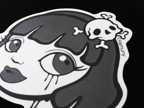 Ramunyステッカー【ボブ　グレー】