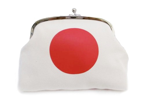 大きめガマポーチ【日の丸/旭日旗】