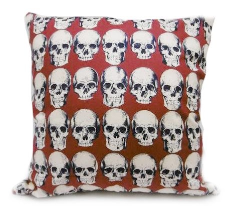 45㎝クッション【Rad skull  Red】