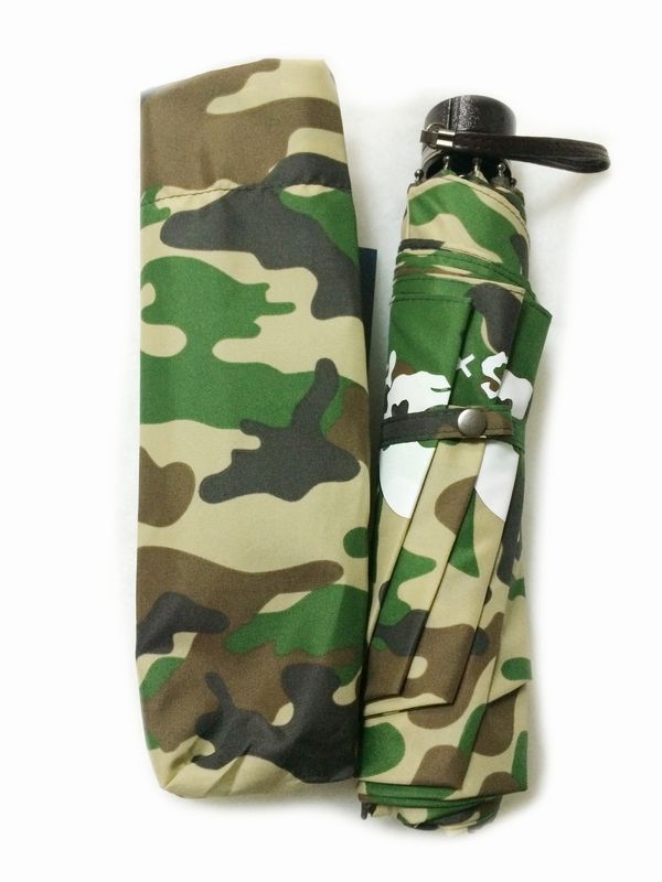 折りたたみ傘TNS×NAGI【カーキ迷彩×crossbones】