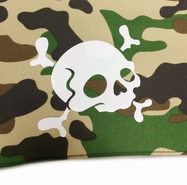 折りたたみ傘TNS×NAGI【カーキ迷彩×crossbones】