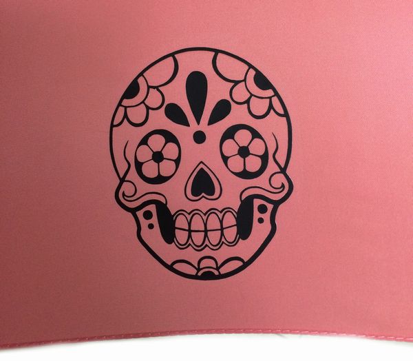 60cmジャンプ傘TNS×NAGI【ピンク×Sugar Skull　黒】