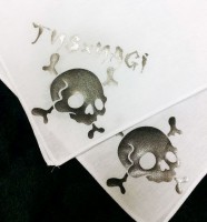 TNS×NAGIバンダナ【白×黒crossbones】