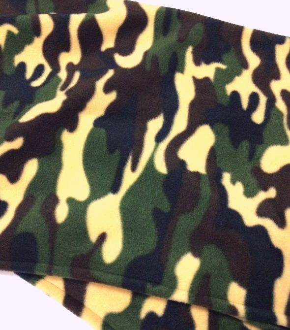 迷彩フリースひざ掛け