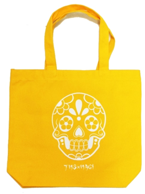 TNS×NAGI帆布トート【からし×白Sugar Skull】