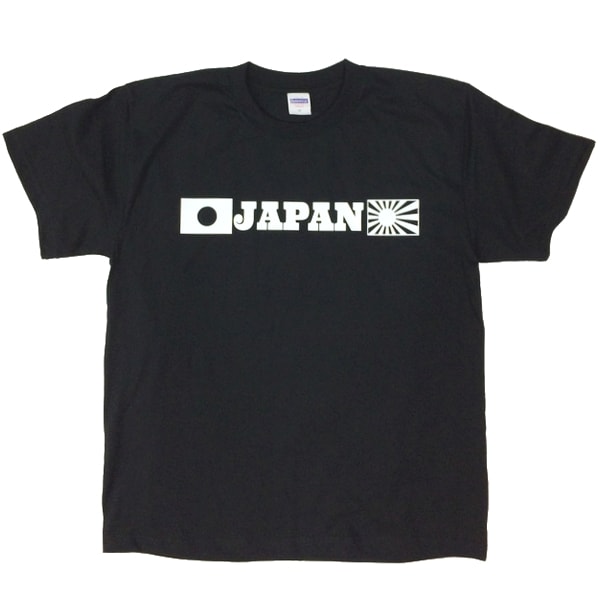 Tシャツ【JAPAN】黒×白