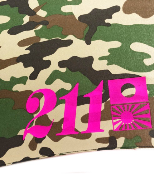 迷彩ジャンプ傘カーキ【ネオンピンクJAPAN】