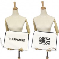 クラッチバッグ【生成り×黒JAPAN】