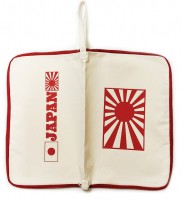 クラッチバッグ【生成り×赤JAPAN】|バッグ,ポーチ|日本（和柄）グッズ