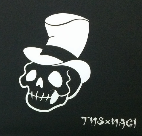 クラッチバッグ TNS×NAGI【黒×tophat白】