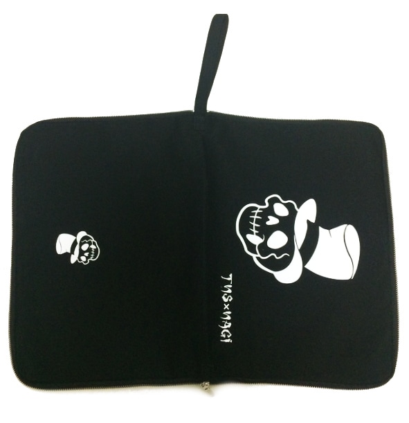 クラッチバッグ TNS×NAGI【黒×tophat白】