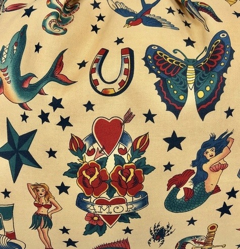 グラニーバッグ【Tattoo/Natural】L