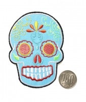 アイロンワッペン【メキシカンスカルY】|ワッペン,ピンバッジ|ファッション,服飾小物