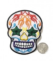 アイロンワッペン【メキシカンスカルZ】|ワッペン,ピンバッジ|ファッション,服飾小物