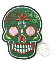 アイロンワッペン【メキシカンスカルAC】|ワッペン,ピンバッジ|ファッション,服飾小物