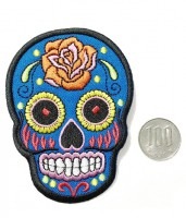 アイロンワッペン【メキシカンスカルAD】|ワッペン,ピンバッジ|ファッション,服飾小物