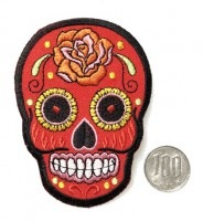 アイロンワッペン【メキシカンスカルAG】|ワッペン,ピンバッジ|ファッション,服飾小物