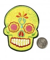 アイロンワッペン【メキシカンスカルAI】|ワッペン,ピンバッジ|ファッション,服飾小物
