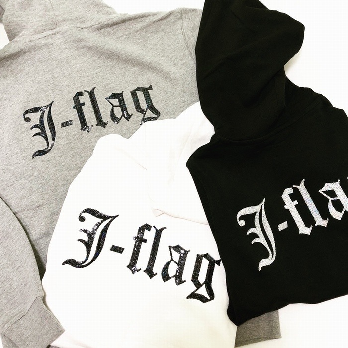 【愛国バーJ-flag】スパンコール刺繍パーカー