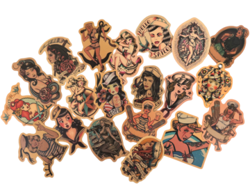 ステッカー2０枚セット【TATTOOガール-2】