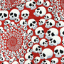 生地アレキサンダーヘンリー【skull-finity】RED