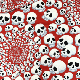 生地アレキサンダーヘンリー【skull-finity】RED