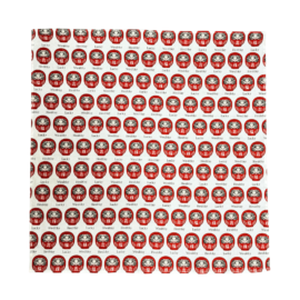 和柄バンダナ【ダルマ白】