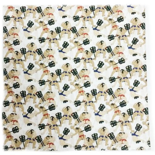 和柄バンダナ【相撲】白