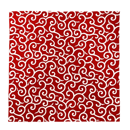 バンダナ【唐草】赤