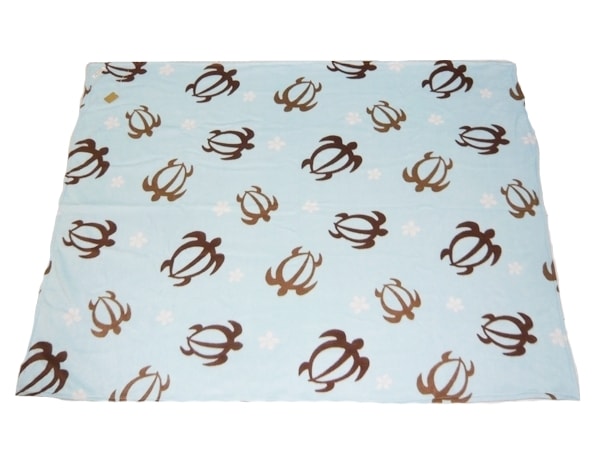 大判フリースブランケット【ホヌ水色】