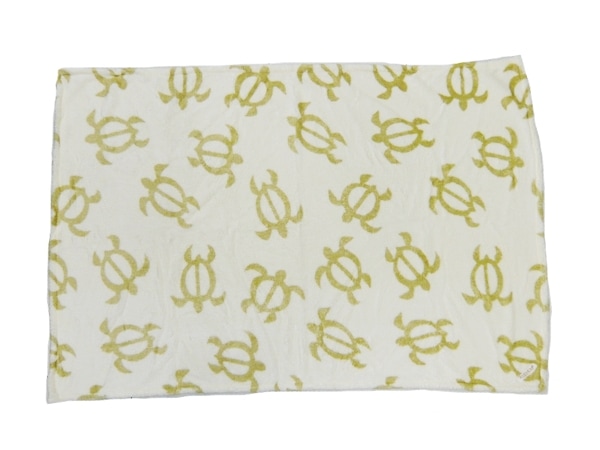 マイクロフリース【ホヌ×オフホワイト】