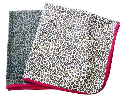 ベビーブランケット【レオパード×レッド】