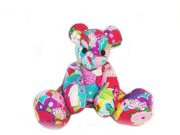 和柄スカルベア【ピンク】