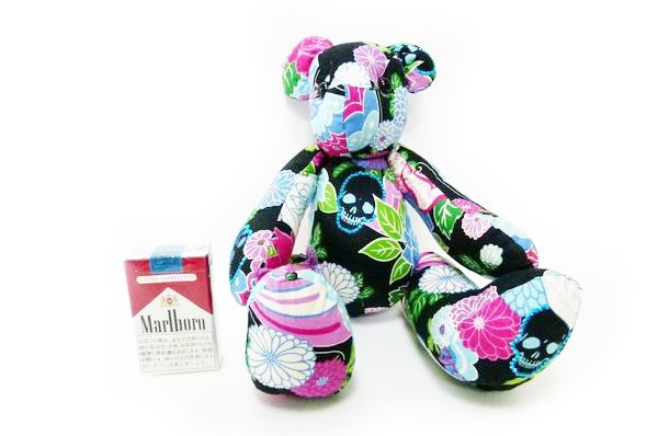 和柄スカルベア【黒】