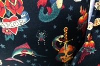 クッション2個セット【Tattooブラック】|オリジナル商品