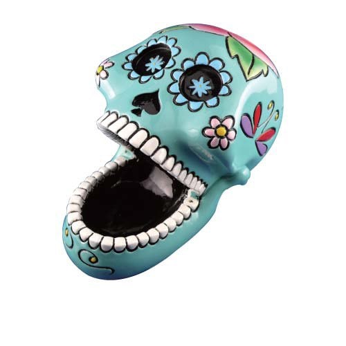 シュガースカルヘッド　トレイ【ターコイズ×ローズ】